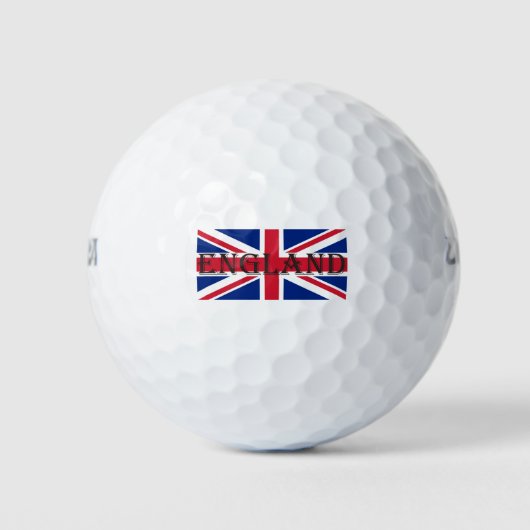 Union Jack Vlag Engeland wu gbcnt Golfballen (Voorkant)