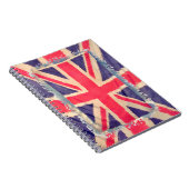 UNION JACK VLAG grunge Notitieboek (Rechterzijde)