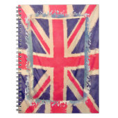 UNION JACK VLAG grunge Notitieboek (Voorkant)