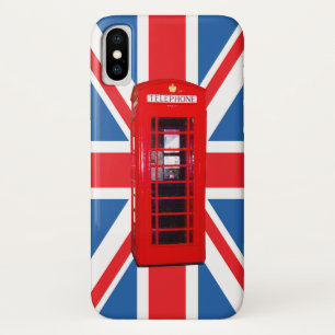 Union Jack/Vlag & het Rode Ontwerp van de Doos van Case-Mate iPhone Case