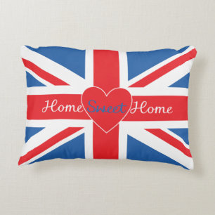 Union Jack Vlag, Home Sweet Huis & Hart Accent Kussen