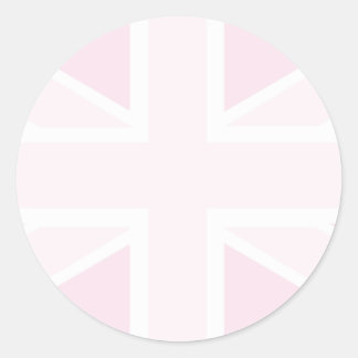 Union Jack Vlag in Baby Roze Stickers