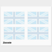 Union Jack Vlag in Blauwe Stickers (Vel)