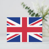 Union Jack Vlag Lege Platte Wenskaart (Staand voorkant)