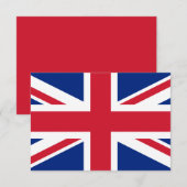 Union Jack Vlag Lege Platte Wenskaart (Voorkant / Achterkant)