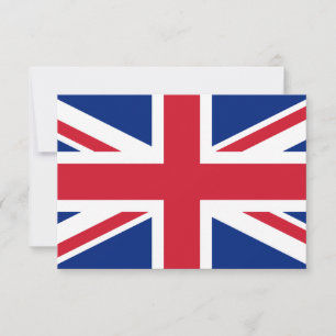 Union Jack Vlag Lege Platte Wenskaart