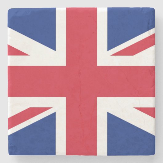 Union Jack Vlag onderzees Stenen Onderzetter (Voorkant)