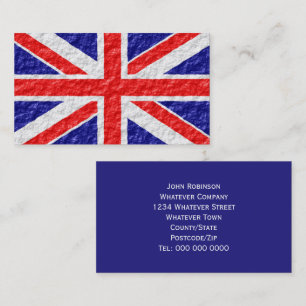 Union Jack Vlag Ontwerp Visitekaartje