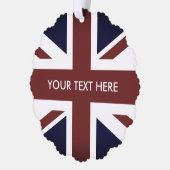 Union Jack vlag Papier Kerst foto ornament (Links)