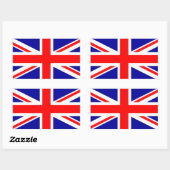 Union Jack-vlag  Rechthoekige Sticker (Vel)