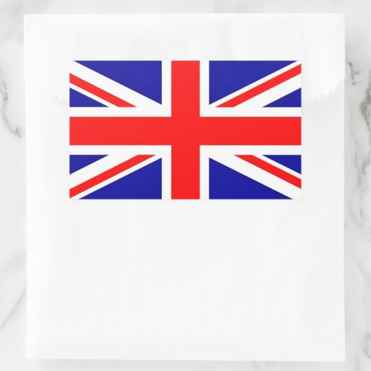 Union Jack-vlag Rechthoekige Sticker (Tas)