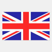 Union Jack-vlag  Rechthoekige Sticker (Voorkant)
