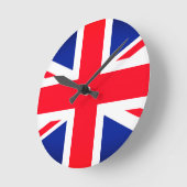 Union Jack Vlag Ronde Wandklok (Hoek)