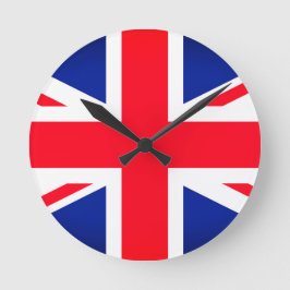 Union Jack Vlag Ronde Wandklok