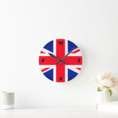 Union Jack Vlag Ronde Wandklok (Huis)