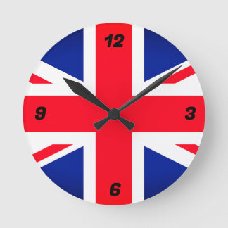 Union Jack Vlag Ronde Wandklok