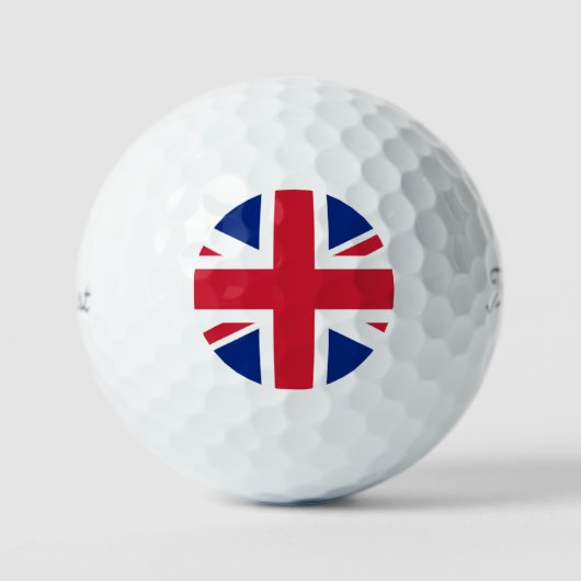 Union Jack Vlag tpv1 gbcnt Golfballen (Voorkant)