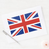 Union Jack - Vlag van Groot-Brittannië Rechthoekige Sticker (Envelop)