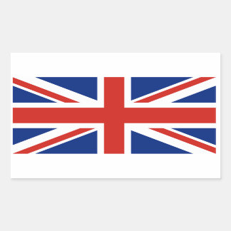 Union Jack - Vlag van Groot-Brittannië Rechthoekige Sticker