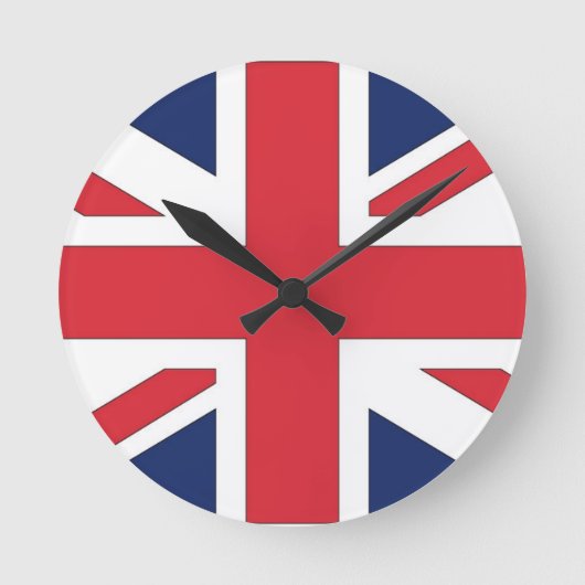 Union Jack, Vlag van Groot-Brittannië Ronde Klok (Voorkant)