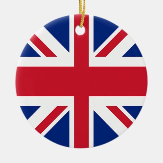 Union Jack - vlag van het Verenigd Koninkrijk Keramisch Ornament (Voorkant)
