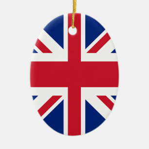 Union Jack - vlag van het Verenigd Koninkrijk Keramisch Ornament