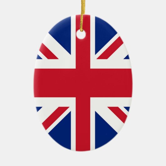 Union Jack - vlag van het Verenigd Koninkrijk Keramisch Ornament (Voorkant)