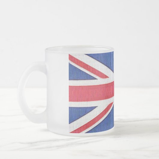 Union Jack - vlag van het Verenigd Koninkrijk Matglas Koffiemok (Links)