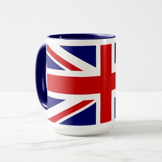 Union Jack Vlag van het Verenigd Koninkrijk Mok (Voorkant links)