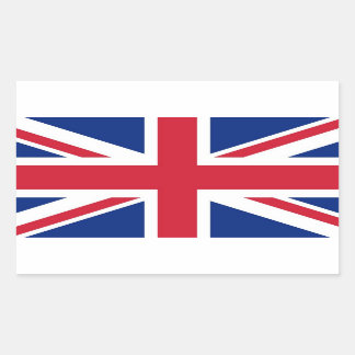 Union Jack: vlag van het Verenigd Koninkrijk Rechthoekige Sticker