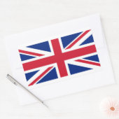 Union Jack: vlag van het Verenigd Koninkrijk Rechthoekige Sticker (Envelop)