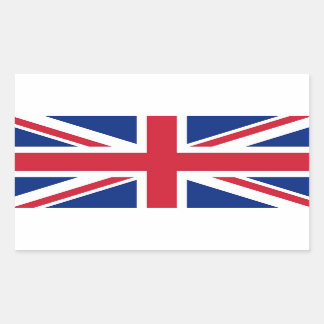 Union Jack: vlag van het Verenigd Koninkrijk Rechthoekige Sticker