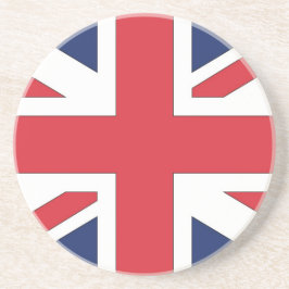 Union Jack/ vlag van het Verenigd Koninkrijk Zandsteen Onderzetter