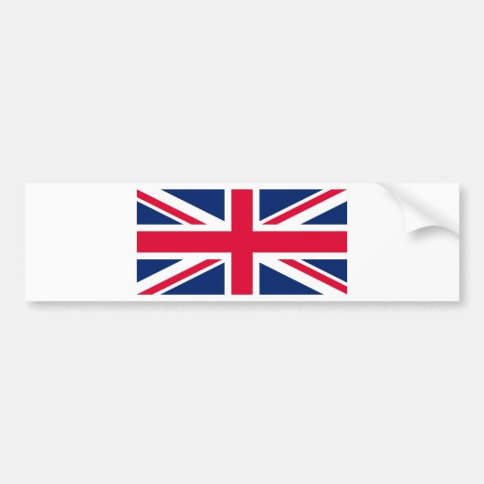 Union Jack - Vlag van het VK Bumpersticker (Voorkant)