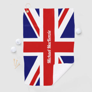 Union Jack - Vlag van het VK - Gepersonaliseerd Golfhanddoek