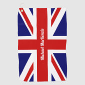 Union Jack - Vlag van het VK - Gepersonaliseerd Golfhanddoek (Voorkant)