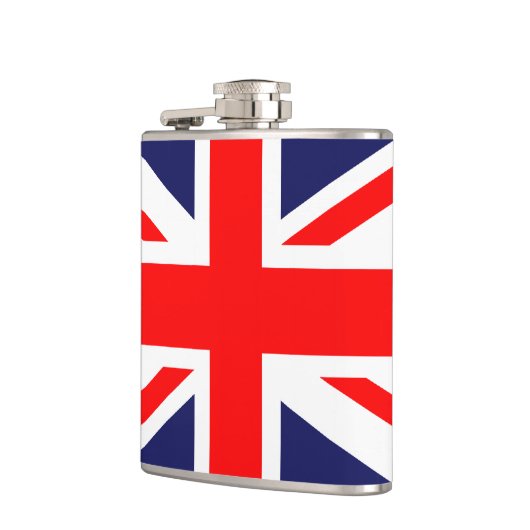 Union Jack - Vlag van het VK Heupfles (Links)