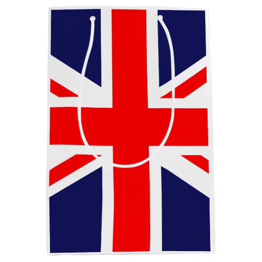Union Jack - Vlag van het VK Medium Cadeauzakje (Voorkant)