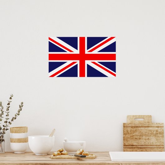 Union Jack - Vlag van het VK Poster (Keuken)