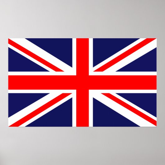 Union Jack - Vlag van het VK Poster (Voorkant)
