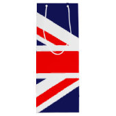 Union Jack - Vlag van het VK Wijn Cadeautas (Achterkant)