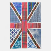 Union Jack Vlag van Tartan & Stofpatronen Theedoek (Verticaal)
