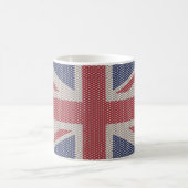 Union Jack Vlag Visnet Patroon Koffiemok (Center)