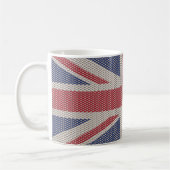 Union Jack Vlag Visnet Patroon Koffiemok (Links)