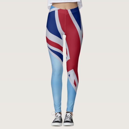 Union Jack-vlaggenlijn op leggings (Voorkant)