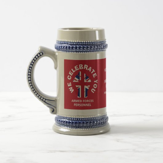 Union Jack WE VIEREN JE Bierpul (Links)