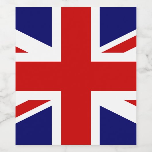 Union Jack Wijn Etiket (Enkel label)