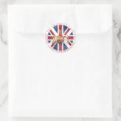 UNION JACK WINDSOR INSIGNIA RONDE STICKER (Tas)