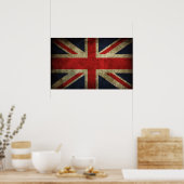 Union Jack - Worn Poster (Keuken)