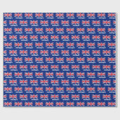 Union Jack Wrapping Paper, Britse vlag, UK Blue Cadeaupapier (Vlak)